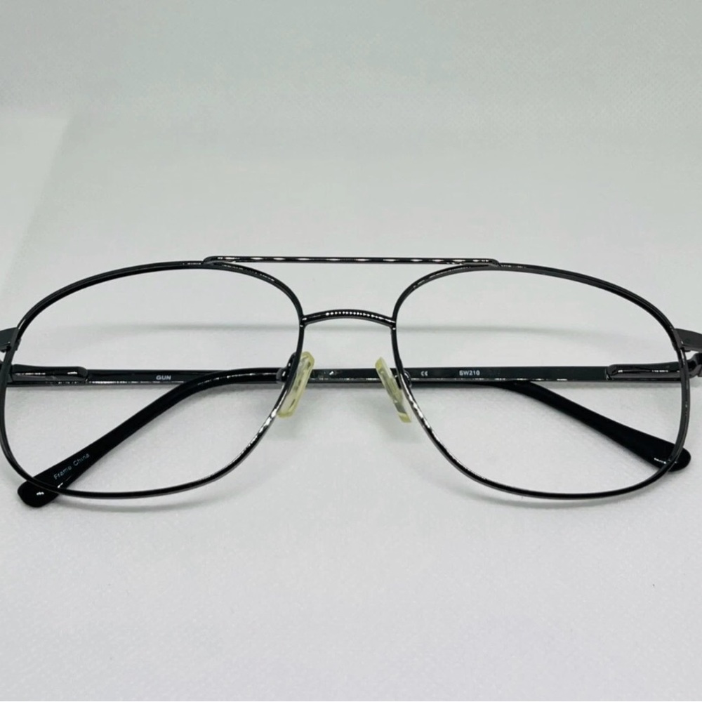 Eye Q Eyeglasses Frame SW210 Men's Brown Gold Metal Frames 38-18-140